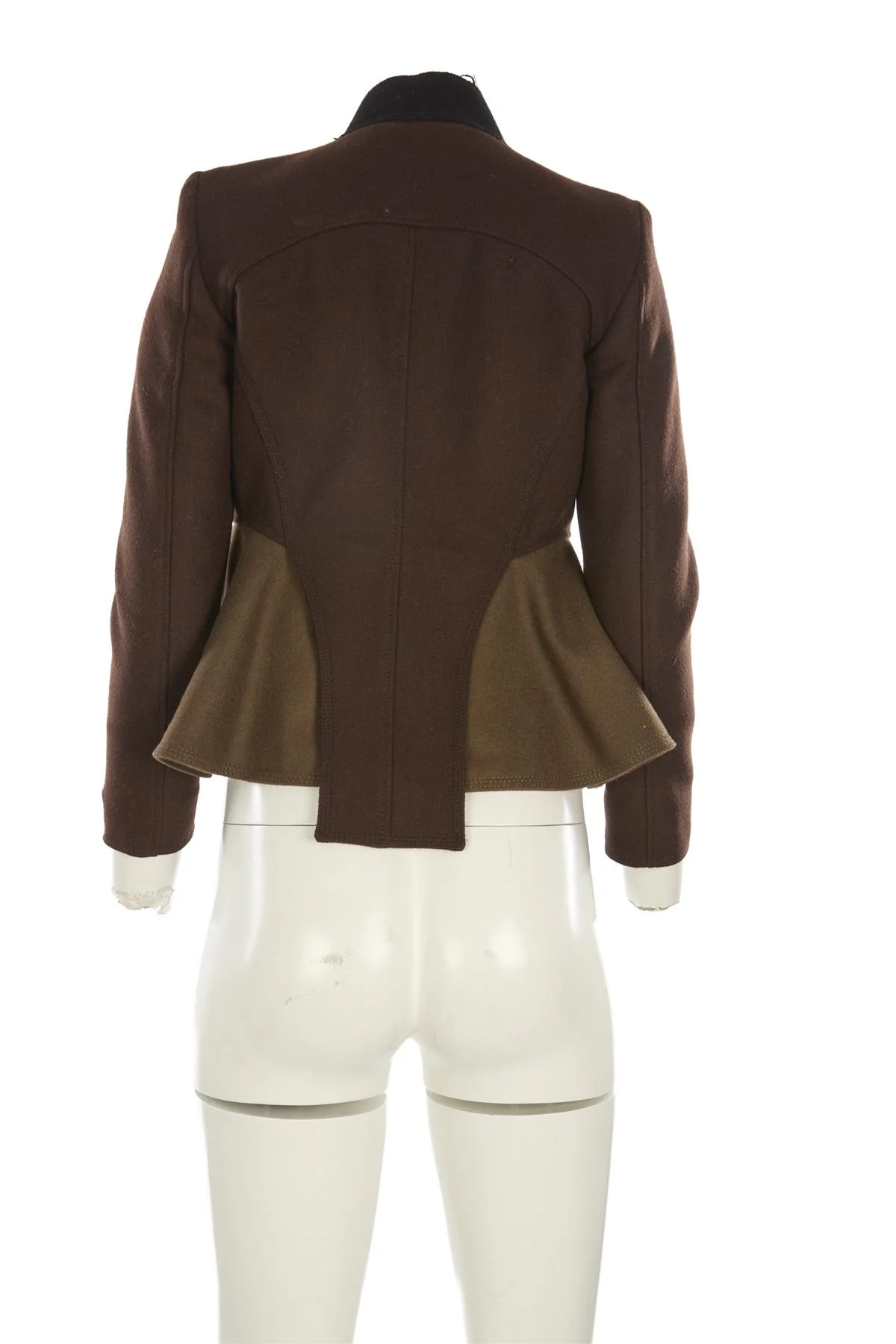 GIVENCHY BROWN 2011 WOOL JACKET FR 36 UK 8 - Image 4