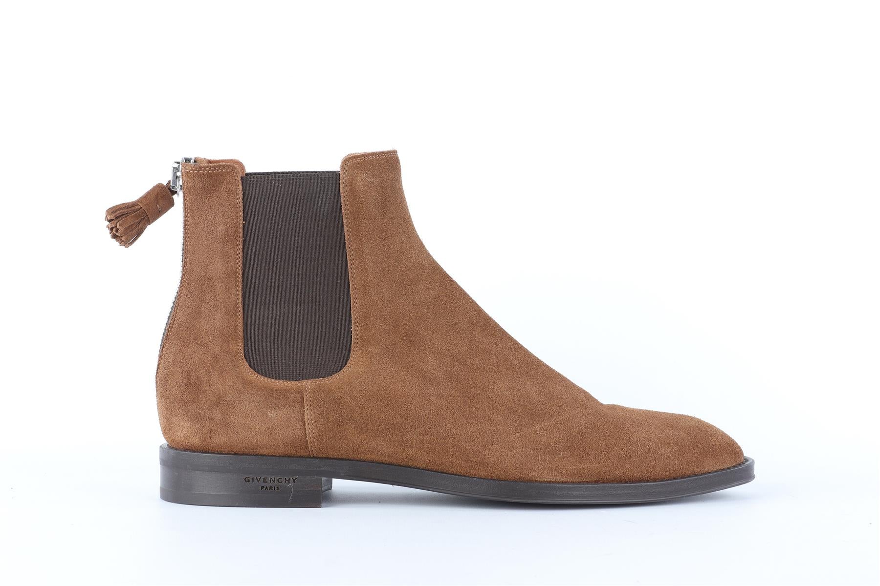 GIVENCHY BROWN MEN'S SUEDE ANKLE BOOTS EU 42 UK 8 US 9 - Image 2