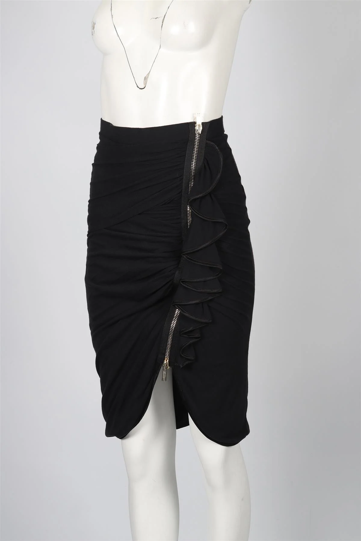GIVENCHY CASHMERE AND SILK BLEND MINI SKIRT FR 38 UK 10 - Image 3