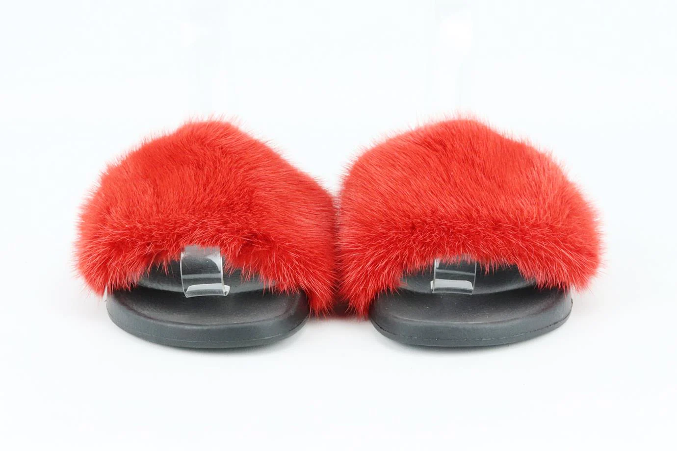 GIVENCHY FUR AND RUBBER SLIDES EU 38 UK 5 US 8 - Image 3