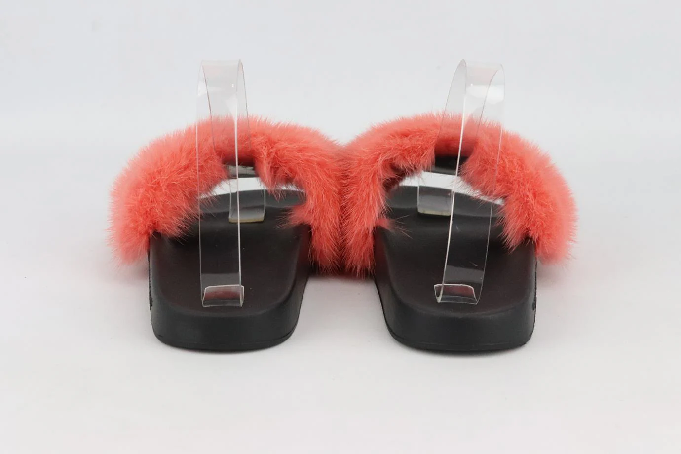 GIVENCHY FUR AND RUBBER SLIDES EU 38 UK 5 US 8 - Image 4