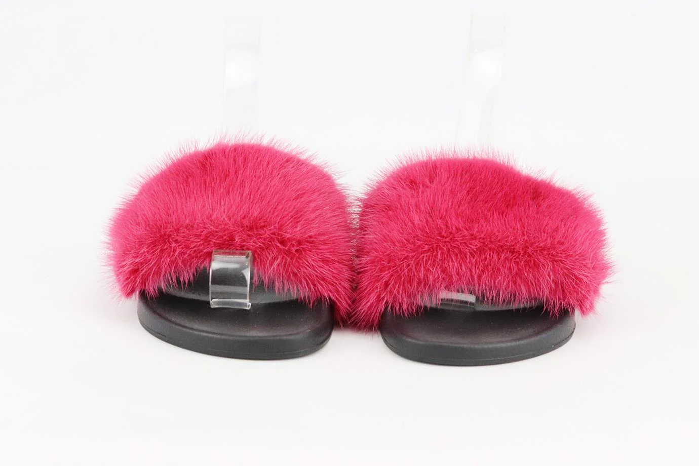 GIVENCHY FUR AND RUBBER SLIDES EU 38 UK 5 US 8 - Image 3