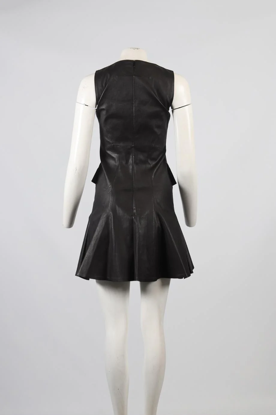 GIVENCHY LEATHER MINI DRESS FR 38 UK 10 - Image 4
