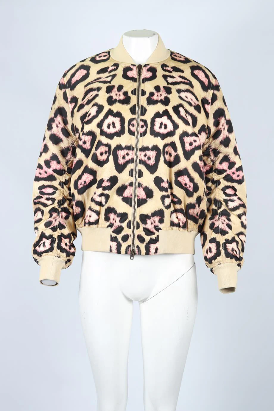 GIVENCHY LEOPARD PRINT SHELL BOMBER JACKET FR 36 UK 8 - Image 2