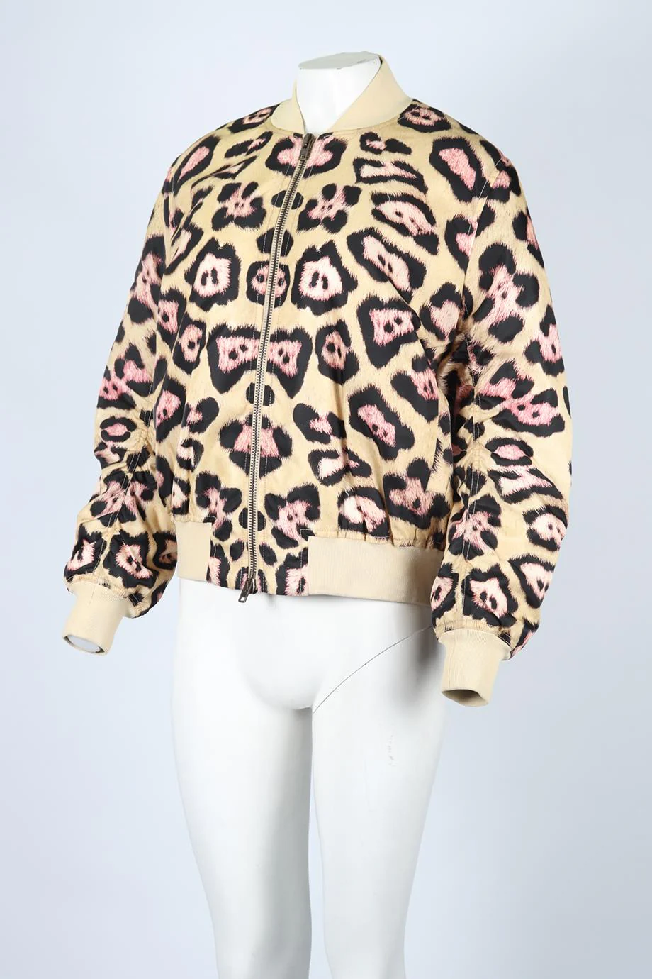 GIVENCHY LEOPARD PRINT SHELL BOMBER JACKET FR 36 UK 8 - Image 3