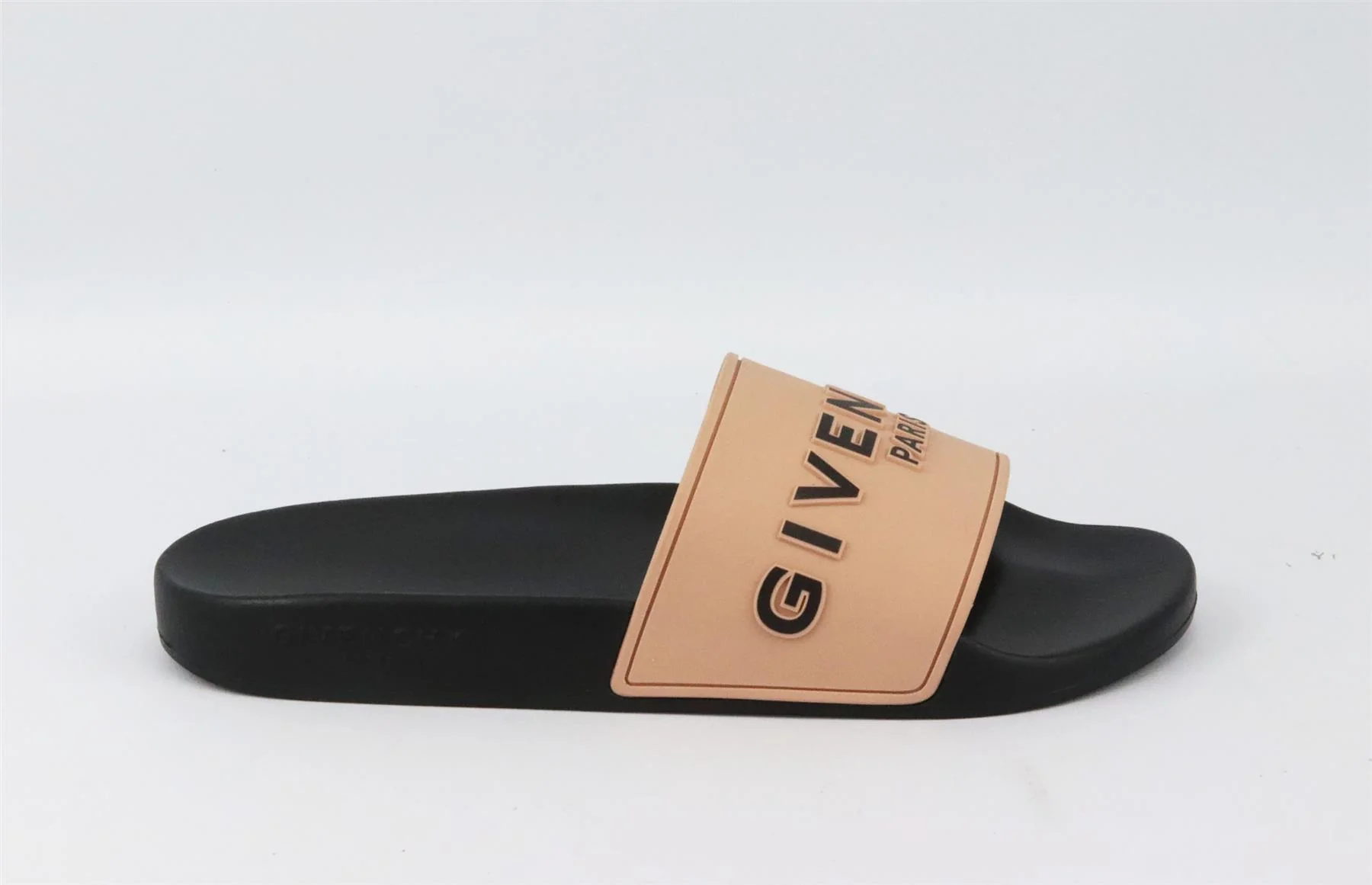 GIVENCHY LOGO PRINT RUBBER SLIDES EU 39 UK 6 US 9 - Image 2