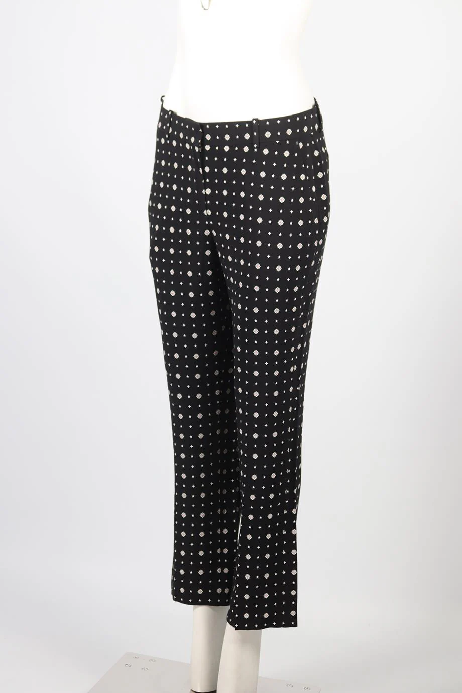 GIVENCHY MID RISE CREPE STRAIGHT LEG PANTS FR 40 UK 12 - Image 3