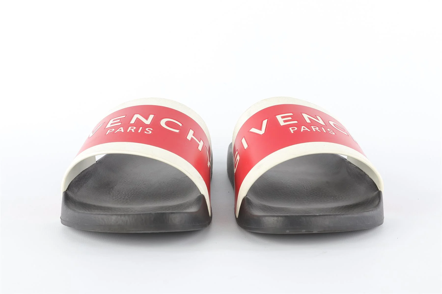 GIVENCHY RED MEN'S RUBBER SLIDES EU 43 UK 9 US 10 - Image 3