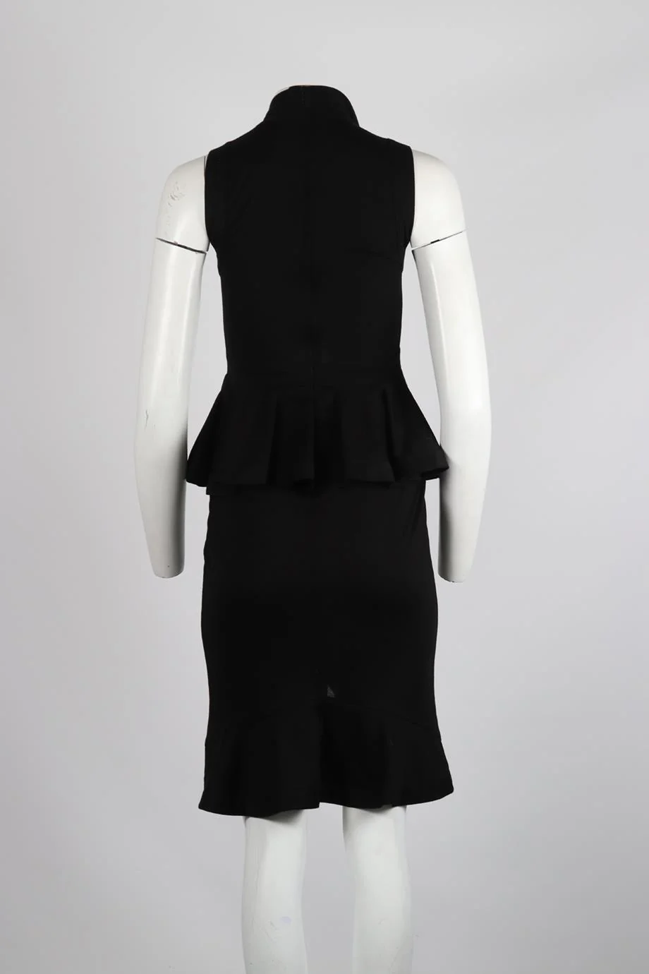 GIVENCHY RUFFLED SILK BLEND MINI DRESS FR 38 UK 10 - Image 4