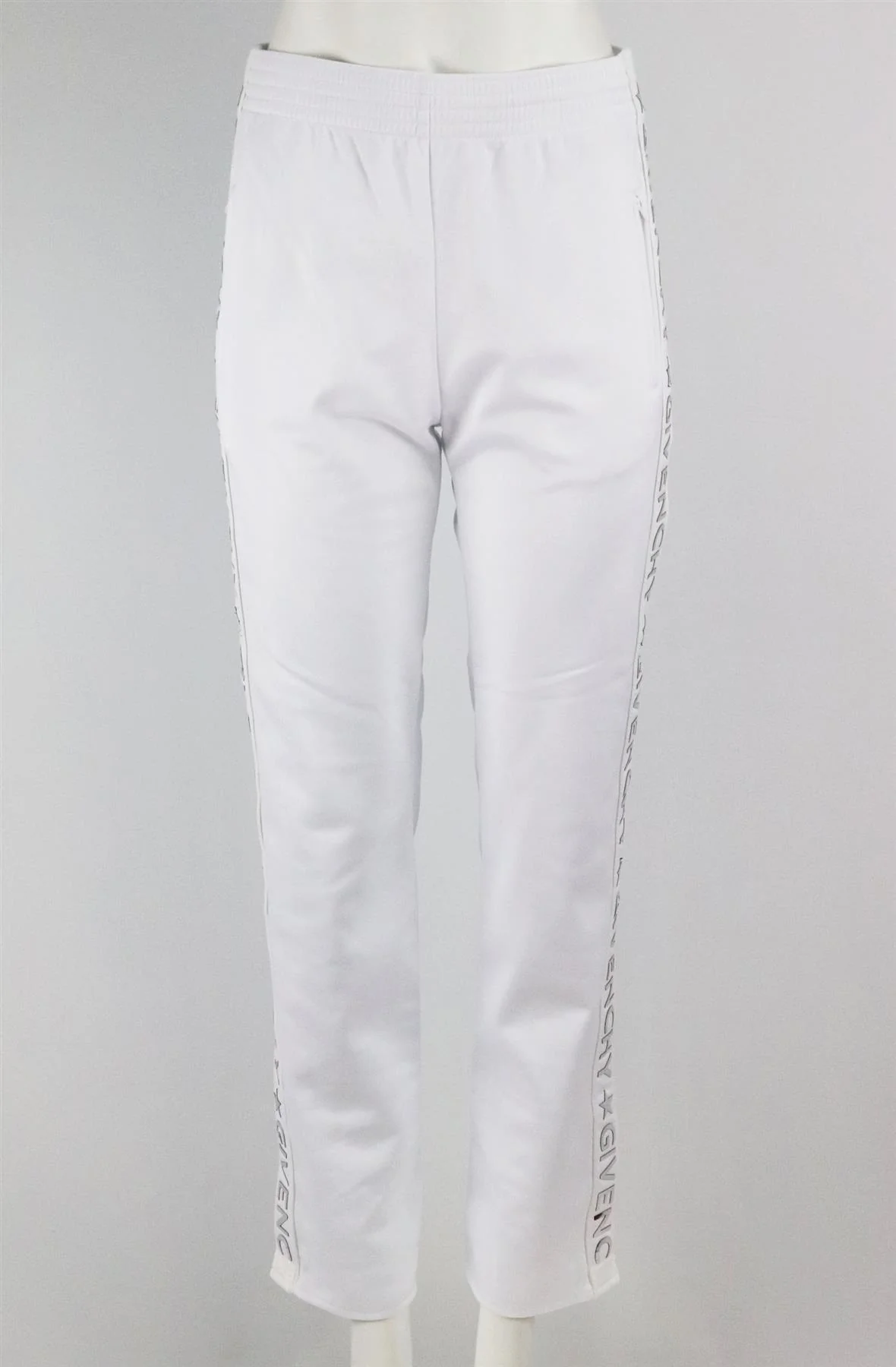 GIVENCHY STRIPED JERSEY TRACK PANTS FR 36 UK 8 - Image 2