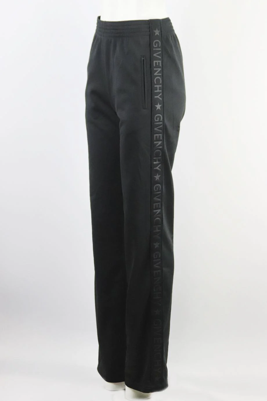GIVENCHY STRIPED SATIN JERSEY TRACK PANTS FR 34 UK 6 - Image 3