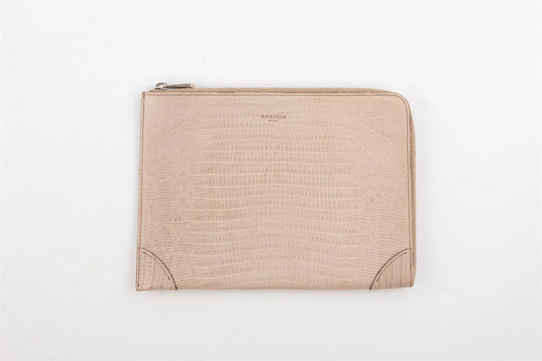 GIVENCHY TAUPE LEATHER CLUTCH - Image 2