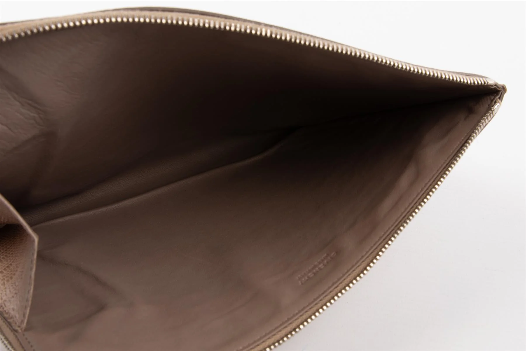 GIVENCHY TAUPE LEATHER CLUTCH - Image 6