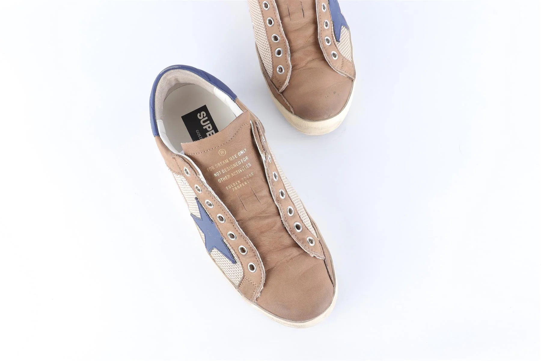 GOLDEN GOOSE BROWN SUPER STAR LEATHER SNEAKERS EU 40 UK 7 US 10 - Image 4