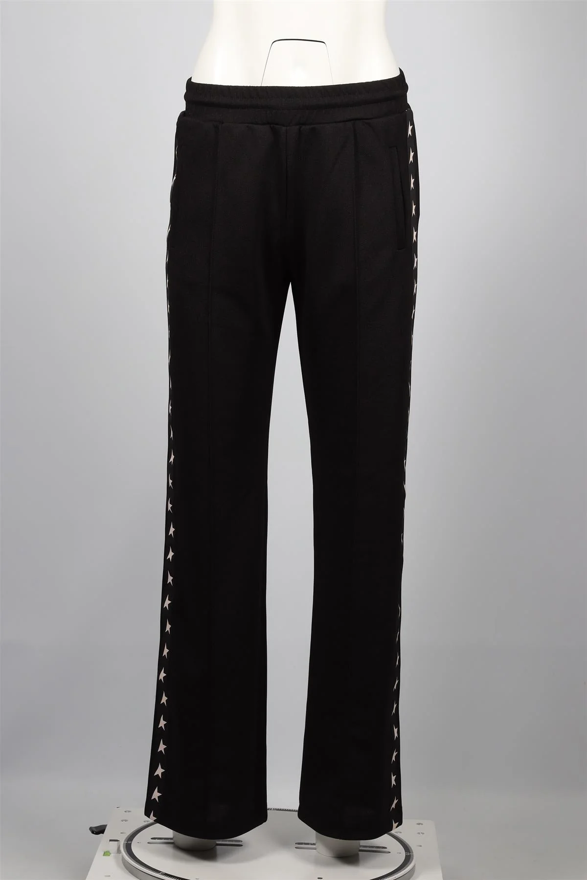 GOLDEN GOOSE DELUXE BRAND BLACK COTTON STRAIGHT LEG PANTS SMALL - Image 2