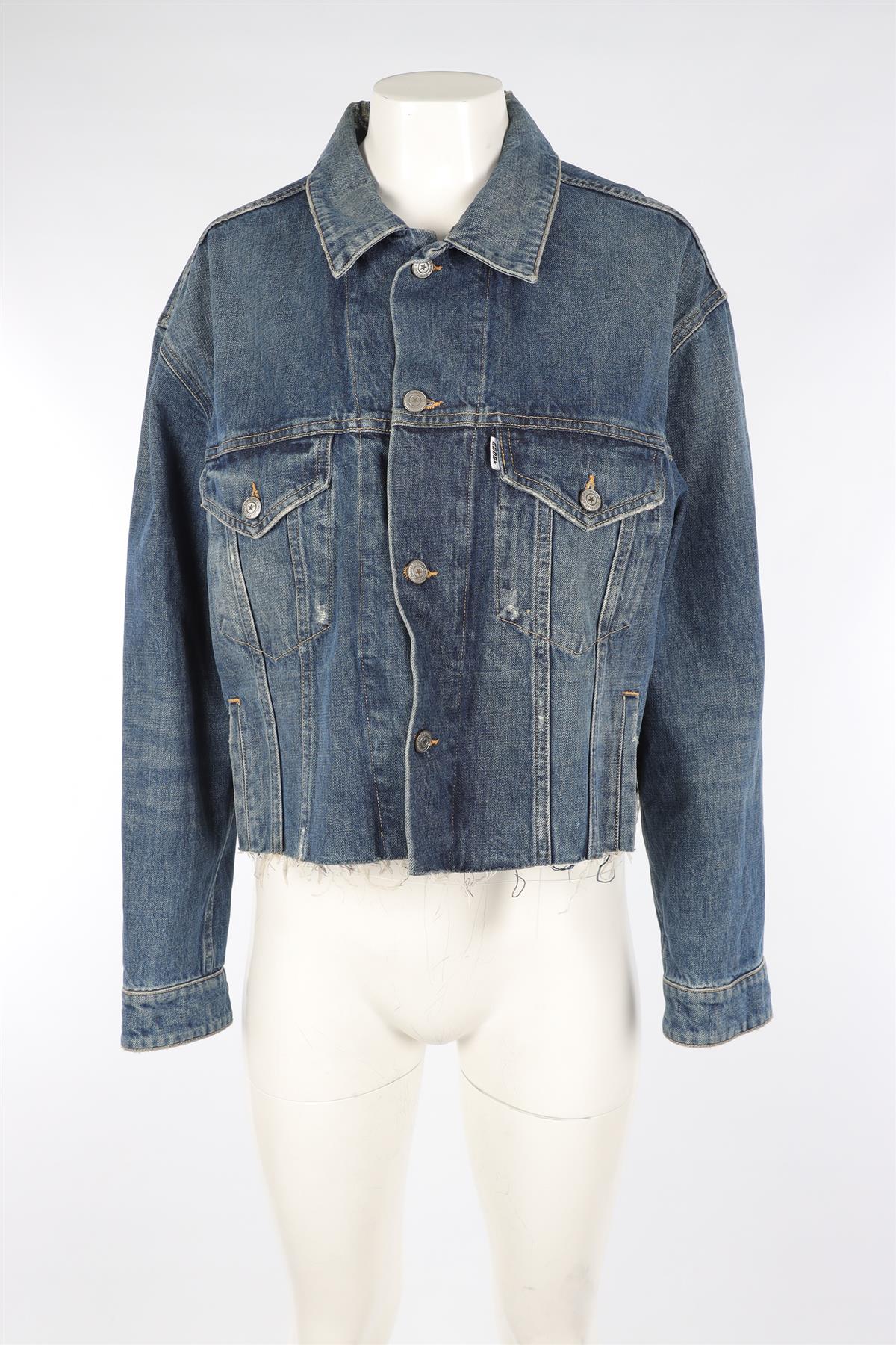 GOLDEN GOOSE DELUXE BRAND BLUE DENIM JACKET SMALL - Image 2