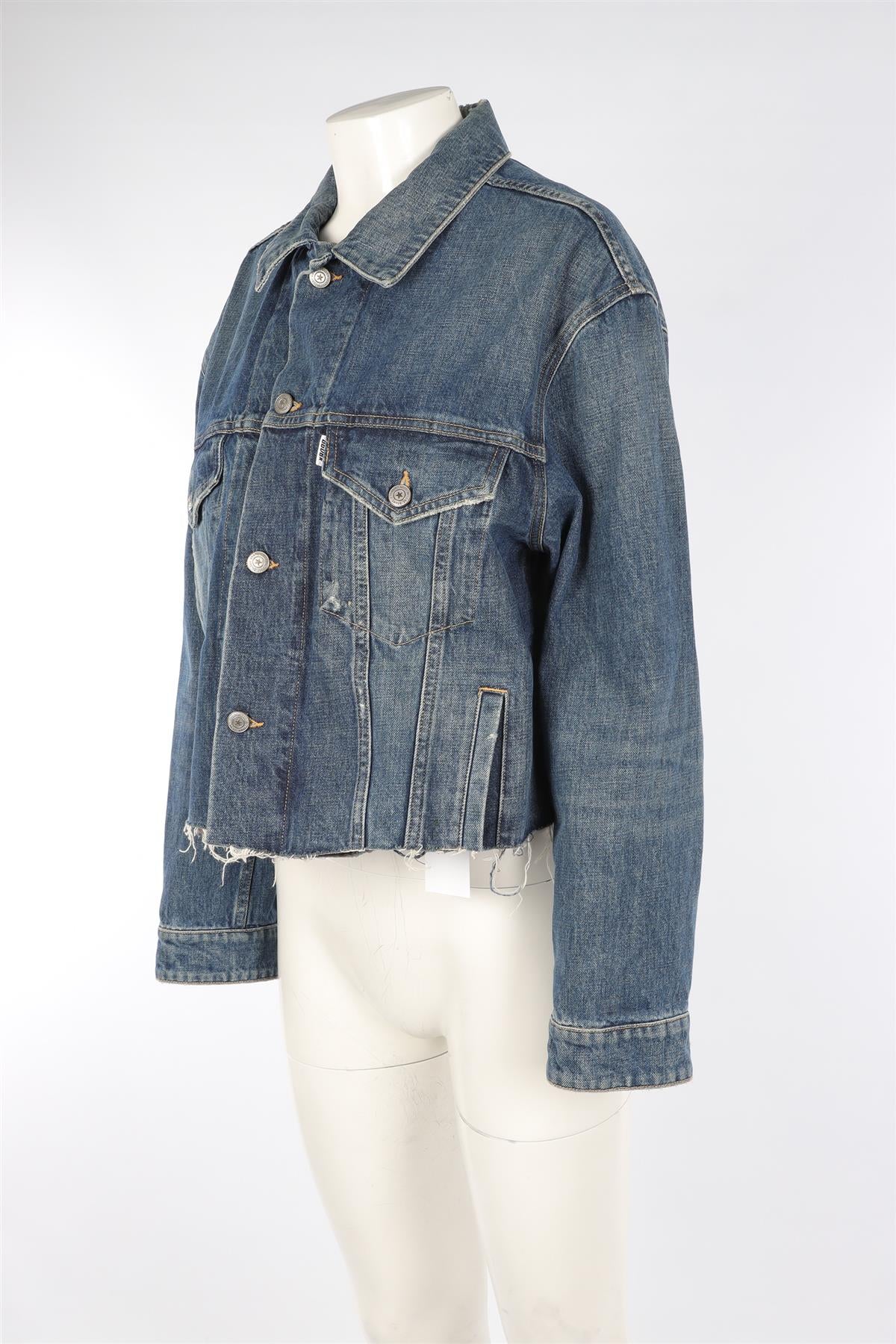 GOLDEN GOOSE DELUXE BRAND BLUE DENIM JACKET SMALL - Image 3