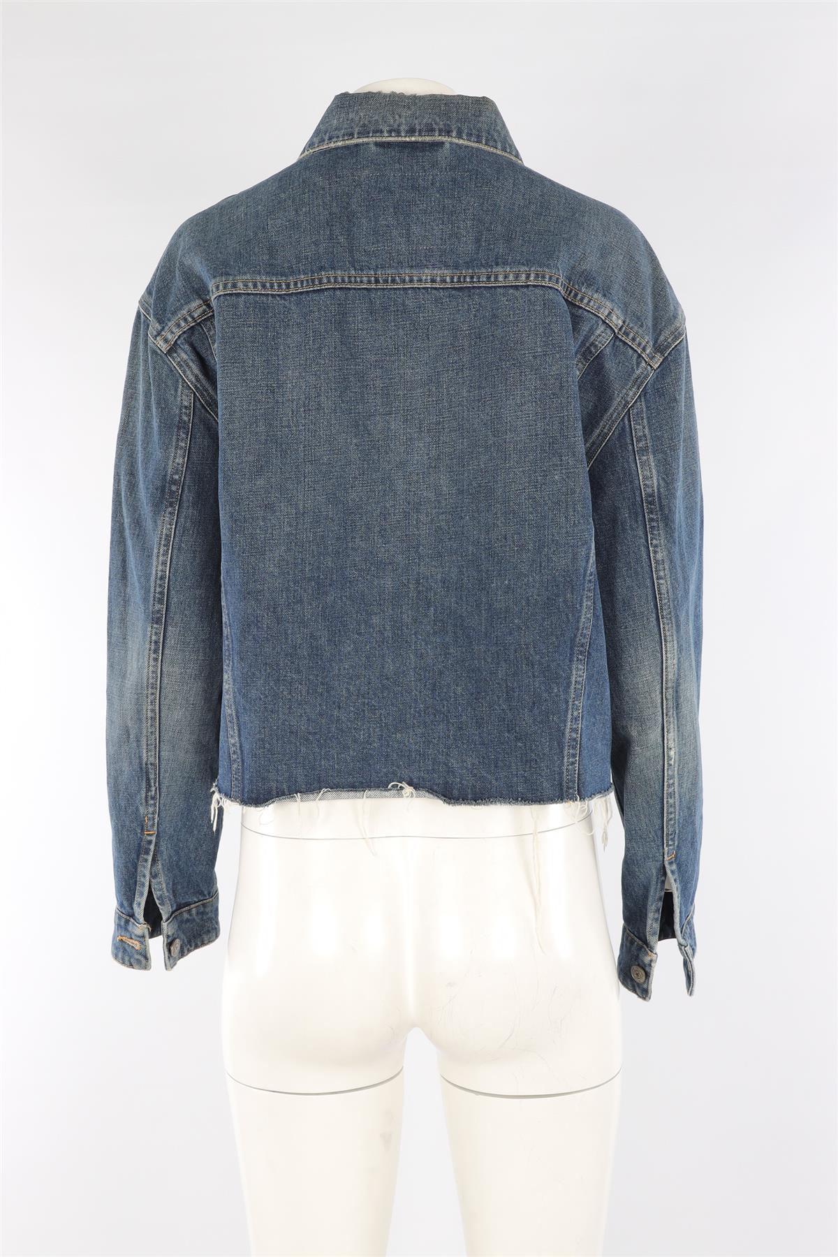 GOLDEN GOOSE DELUXE BRAND BLUE DENIM JACKET SMALL - Image 4