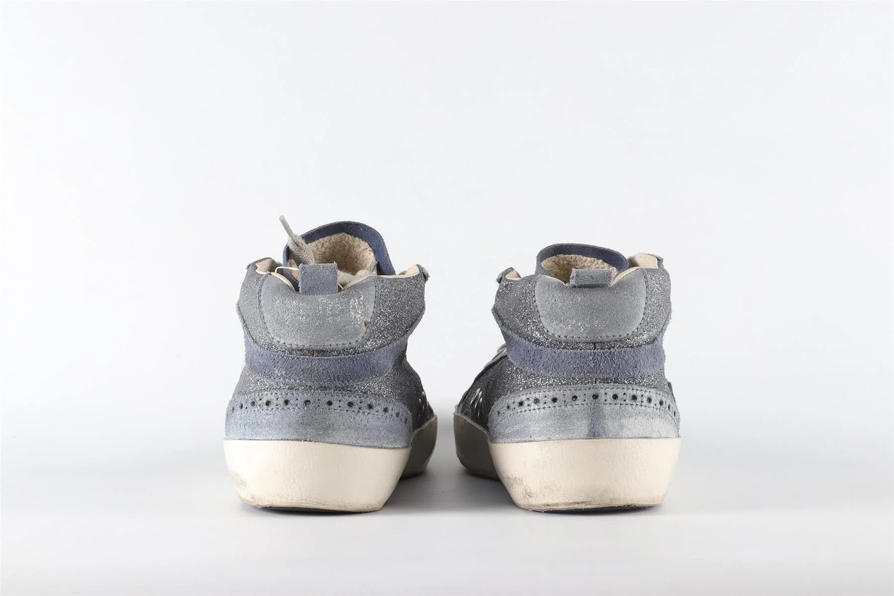 GOLDEN GOOSE DELUXE BRAND BLUE MID STAR LEATHER SNEAKERS EU 40 UK 7 US 10 - Image 5