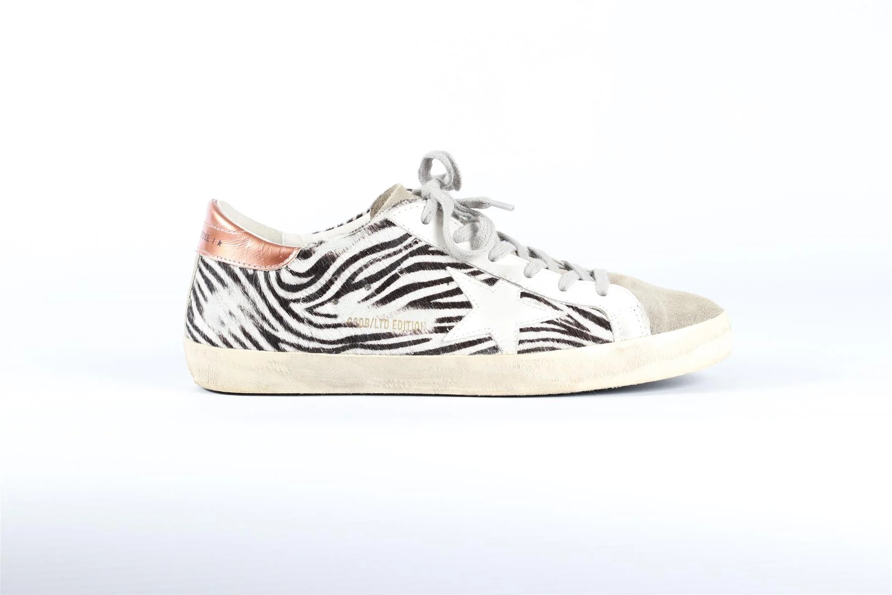 GOLDEN GOOSE DELUXE BRAND CALF HAIR SUPERSTAR SUEDE SNEAKERS - Image 2