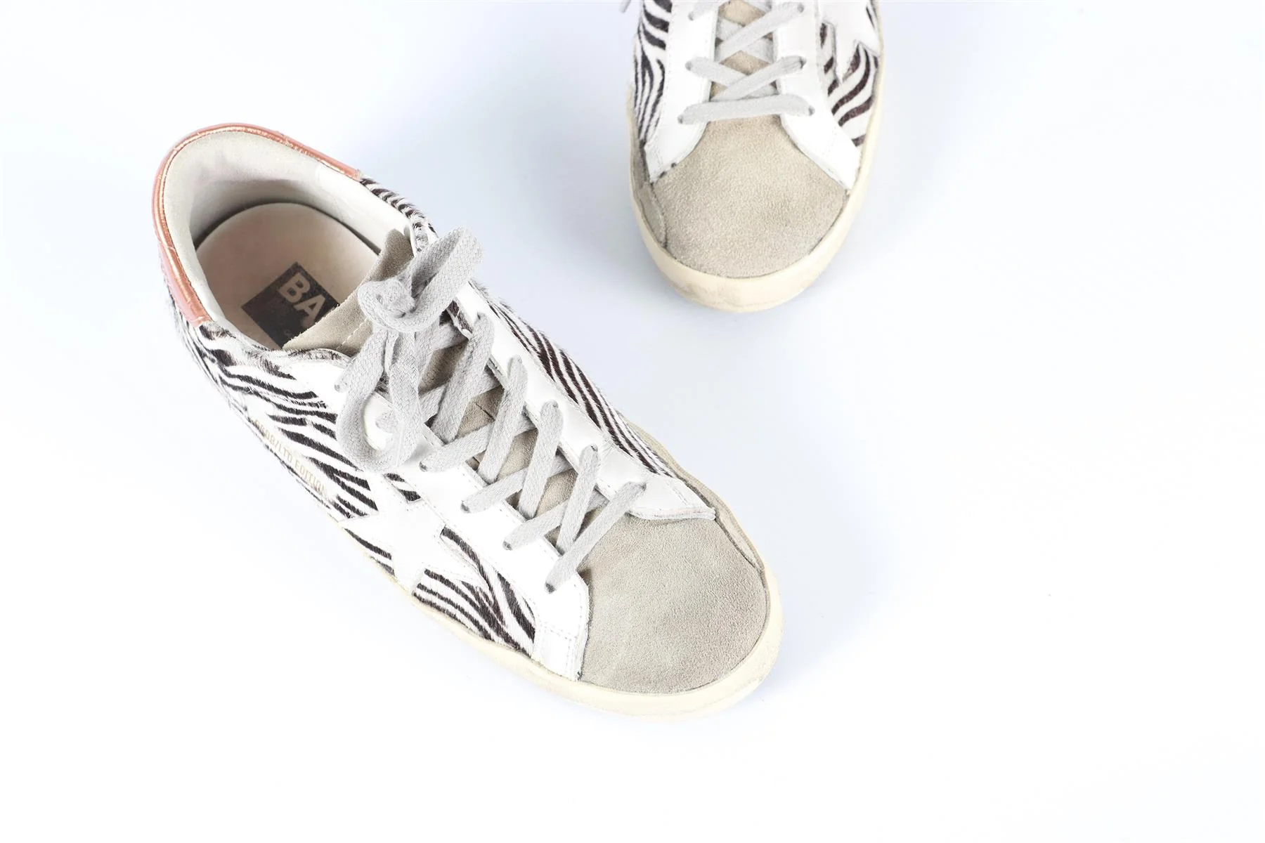 GOLDEN GOOSE DELUXE BRAND CALF HAIR SUPERSTAR SUEDE SNEAKERS - Image 4