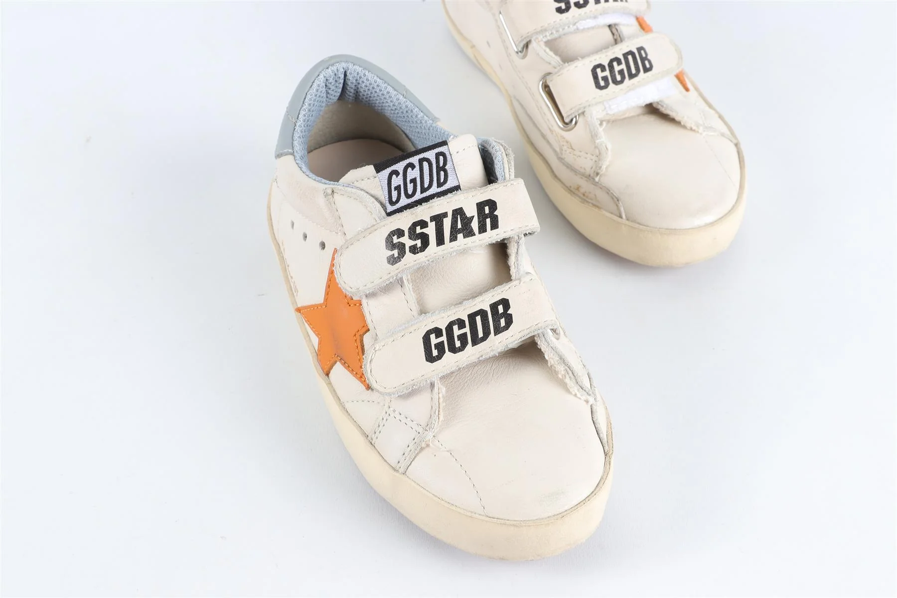 GOLDEN GOOSE DELUXE BRAND CREAM KIDS GIRLS SNEAKERS EU 27 UK 9 US 10 - Image 4