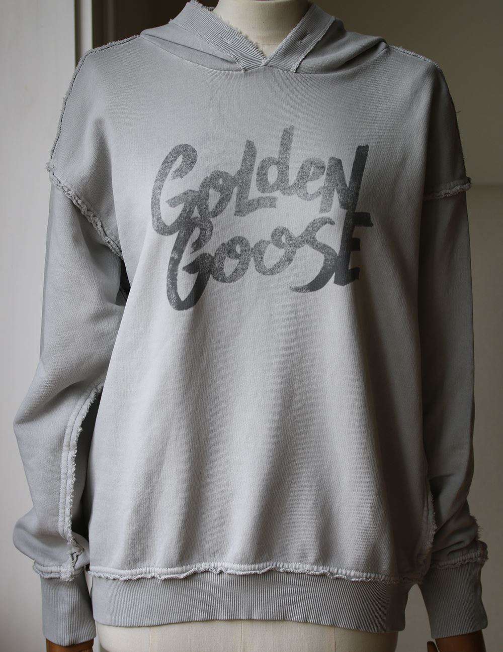 GOLDEN GOOSE DELUXE BRAND LOGO COTTON HOODIE MEDIUM - Image 2