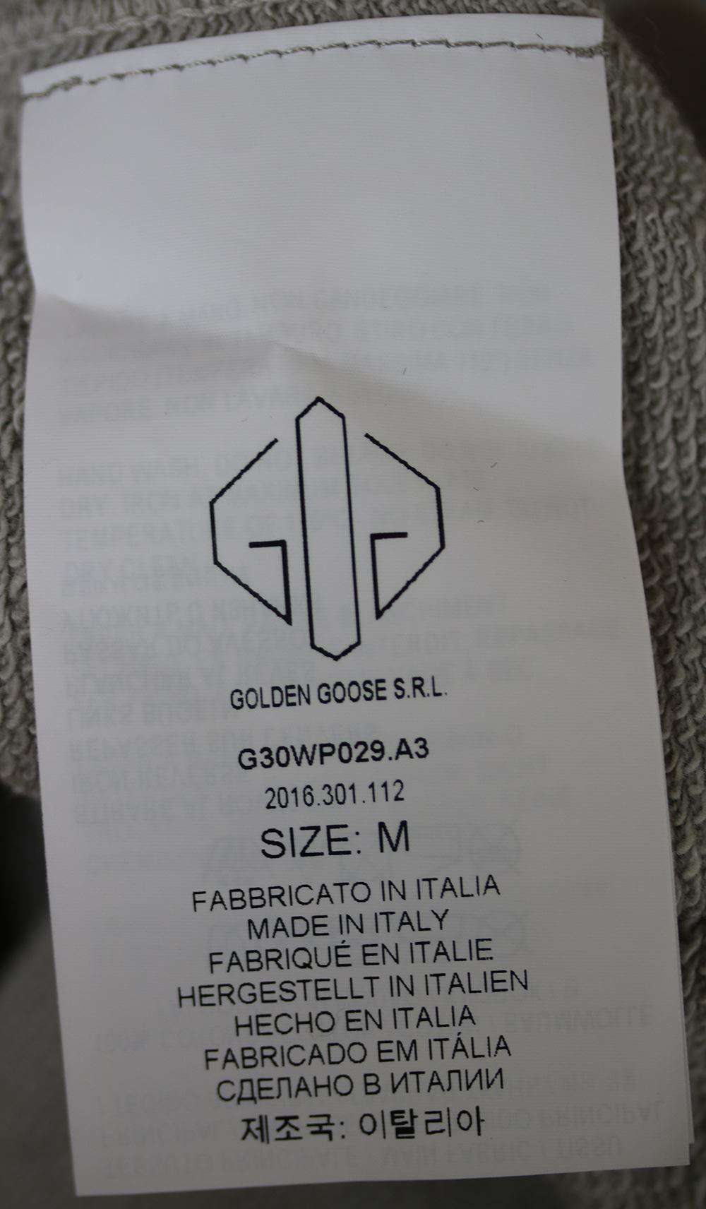 GOLDEN GOOSE DELUXE BRAND LOGO COTTON HOODIE MEDIUM - Image 6