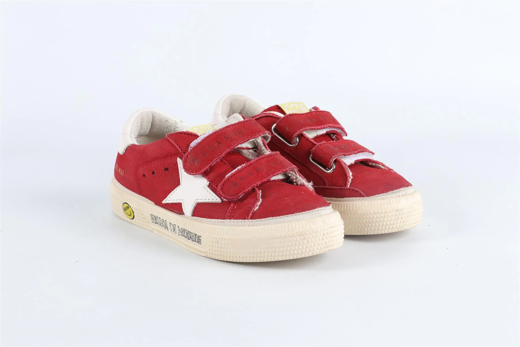 GOLDEN GOOSE DELUXE BRAND RED KIDS GIRLS SNEAKERS EU 27 UK 9 US 10 - Image 2