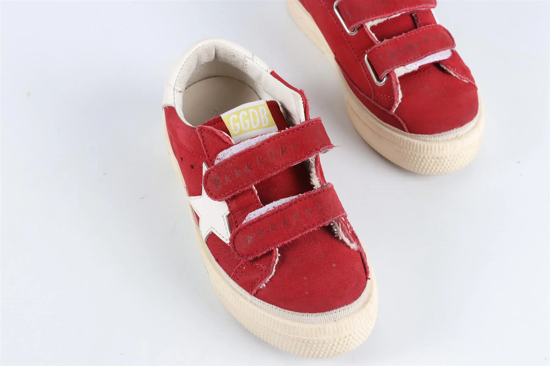 GOLDEN GOOSE DELUXE BRAND RED KIDS GIRLS SNEAKERS EU 27 UK 9 US 10 - Image 4