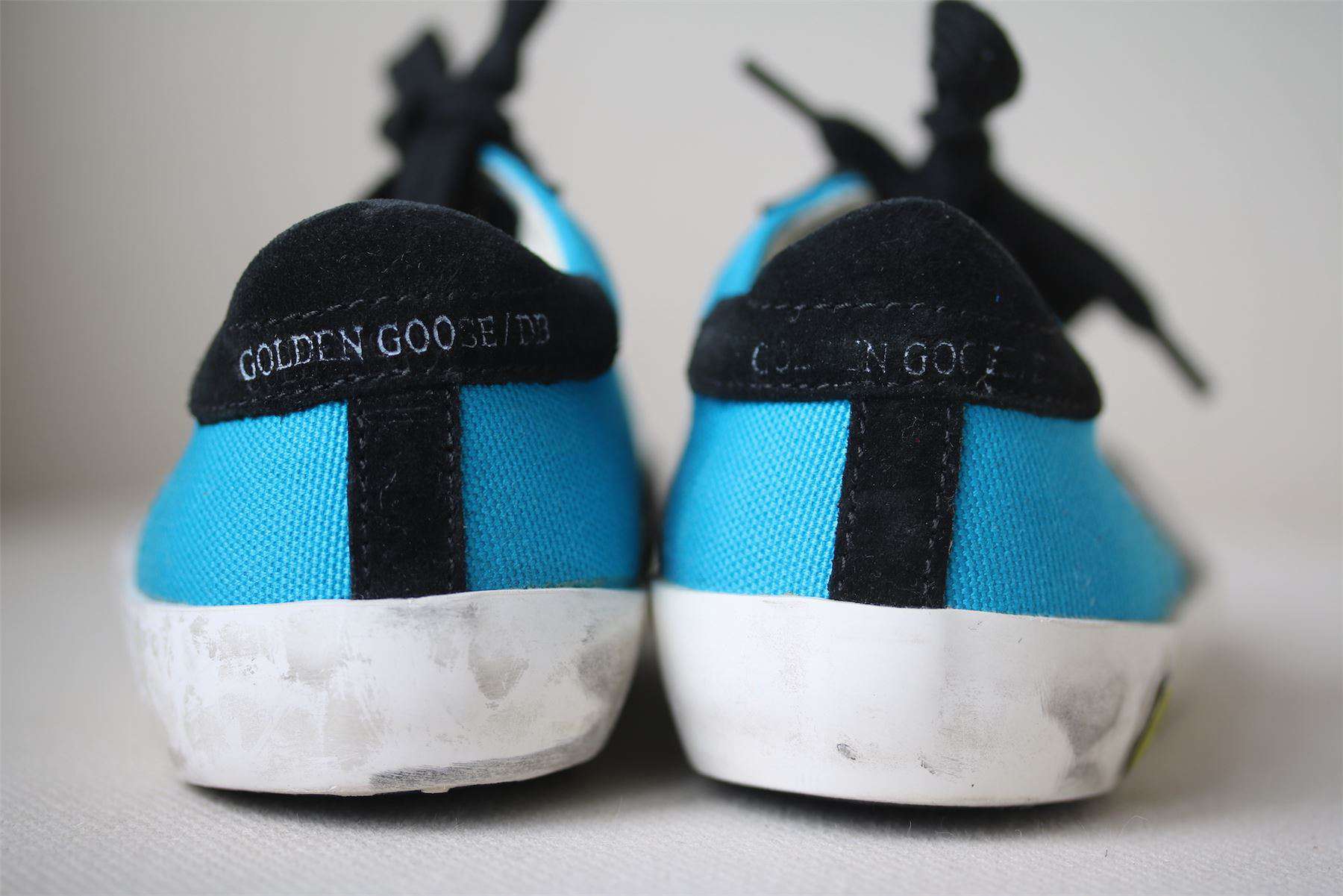 GOLDEN GOOSE DELUXE BRAND SUPERSTAR BLUE SNEAKERS EU 23 UK 6 - Image 3