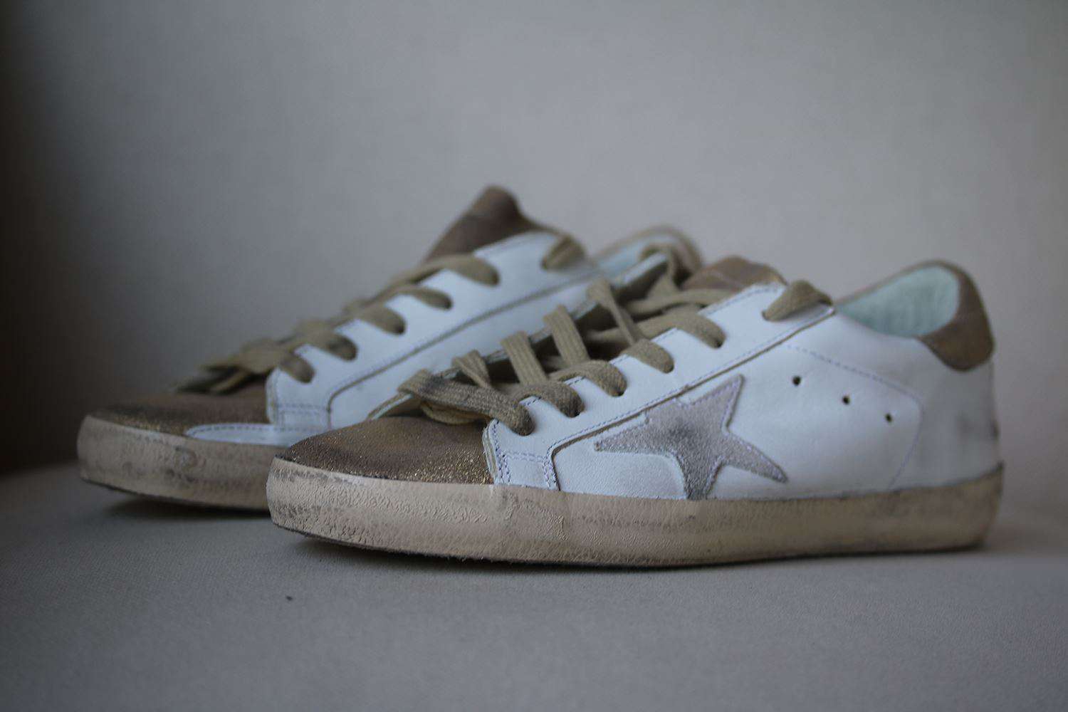 GOLDEN GOOSE DELUXE BRAND SUPERSTAR DISTRESSED LEATHER SNEAKERS EU 38 UK 5 US 8 - Image 3