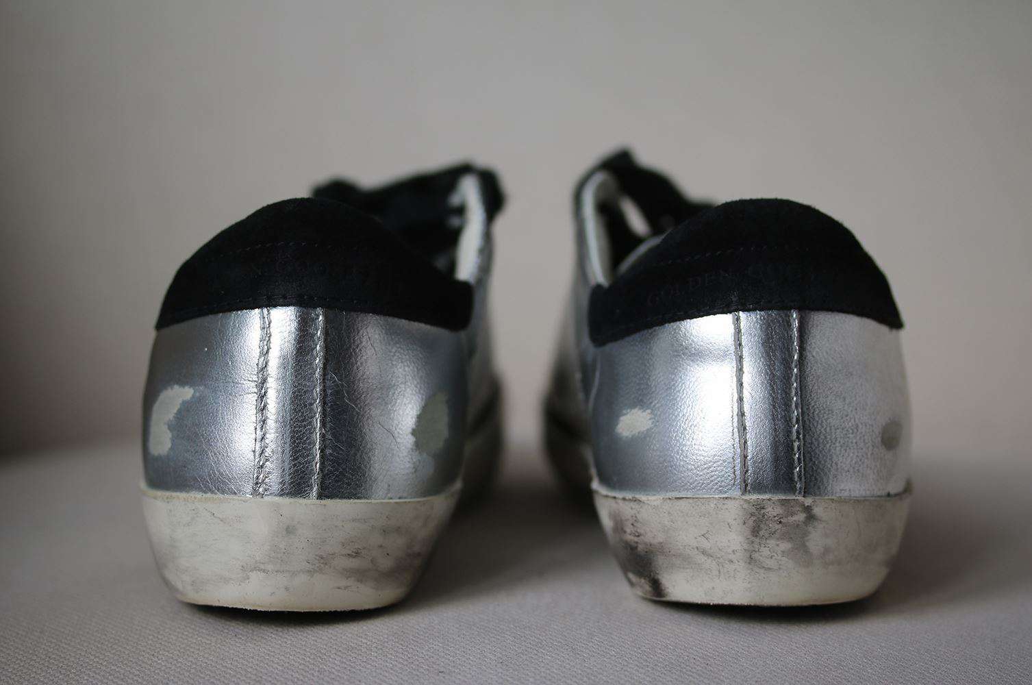 GOLDEN GOOSE DELUXE BRAND SUPERSTAR DISTRESSED LEATHER SNEAKERS EU 38 UK 5 US 8 - Image 5