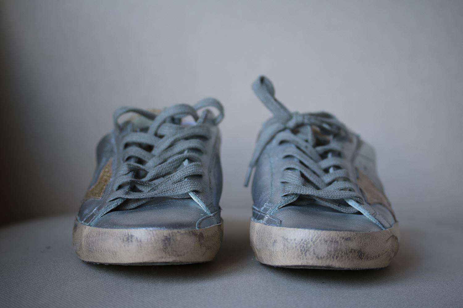 GOLDEN GOOSE DELUXE BRAND SUPERSTAR DISTRESSED LEATHER SNEAKERS EU 38 UK 5 US 8 - Image 4