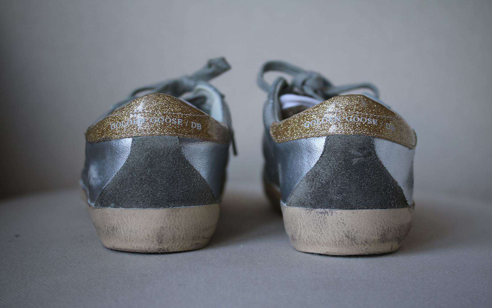 GOLDEN GOOSE DELUXE BRAND SUPERSTAR DISTRESSED LEATHER SNEAKERS EU 38 UK 5 US 8 - Image 5