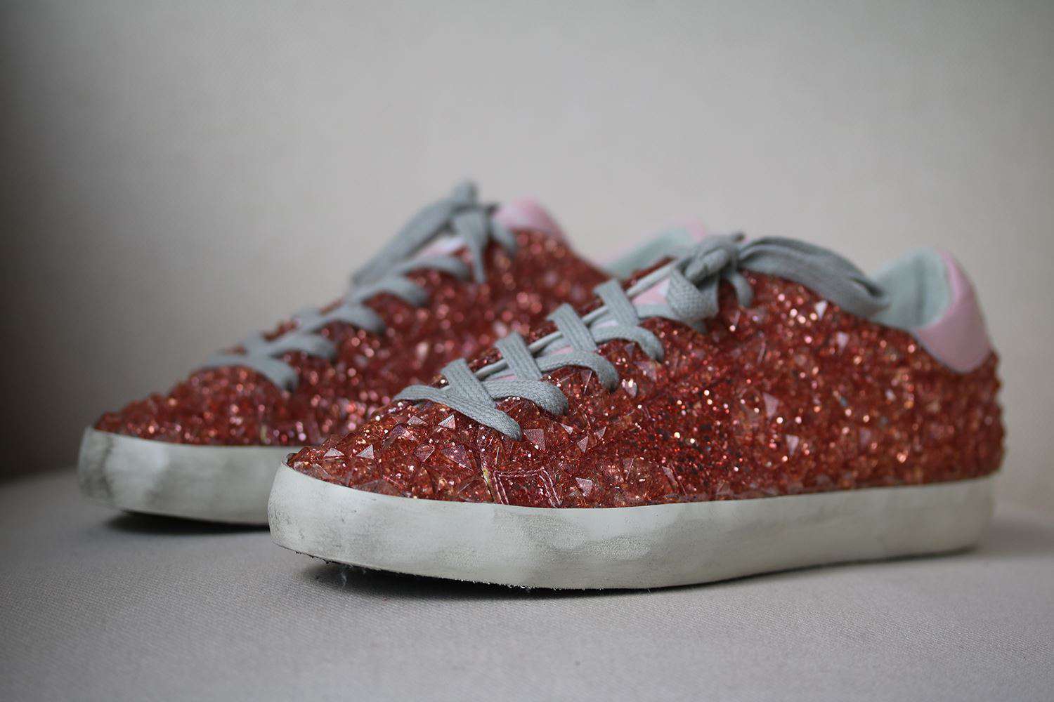 GOLDEN GOOSE DELUXE BRAND SUPERSTAR GLITTER SNEAKERS EU 38 UK 5 US 8 - Image 3