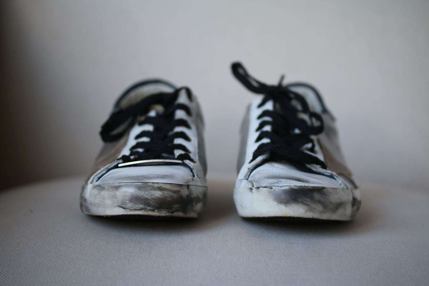 GOLDEN GOOSE DELUXE BRAND SUPERSTAR METALLIC LEATHER SNEAKERS EU 38 UK 5 US 8 - Image 4