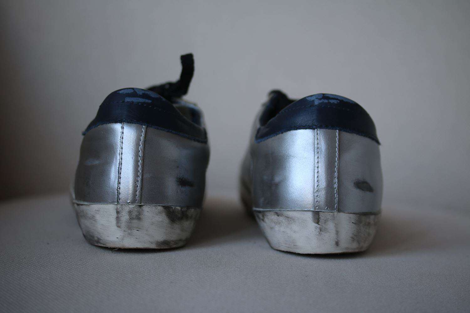 GOLDEN GOOSE DELUXE BRAND SUPERSTAR METALLIC LEATHER SNEAKERS EU 38 UK 5 US 8 - Image 5