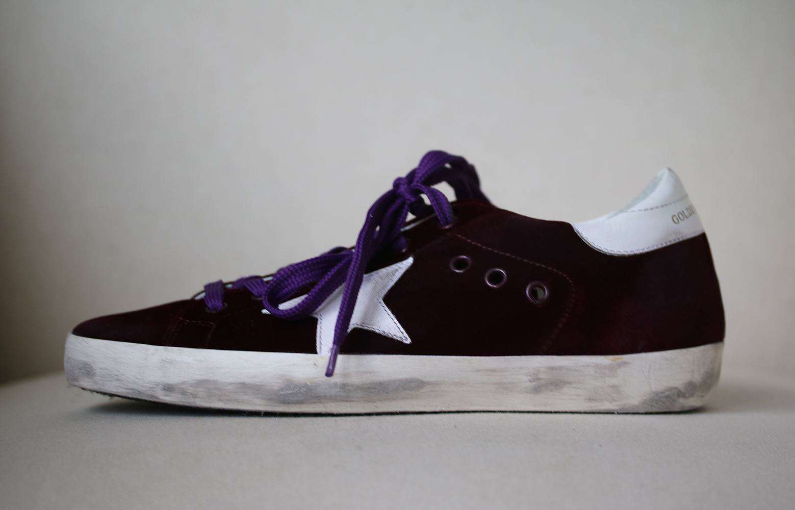 GOLDEN GOOSE DELUXE BRAND SUPERSTAR VELVET DISTRESSED SNEAKERS EU 38 UK 5 US 8 - Image 2