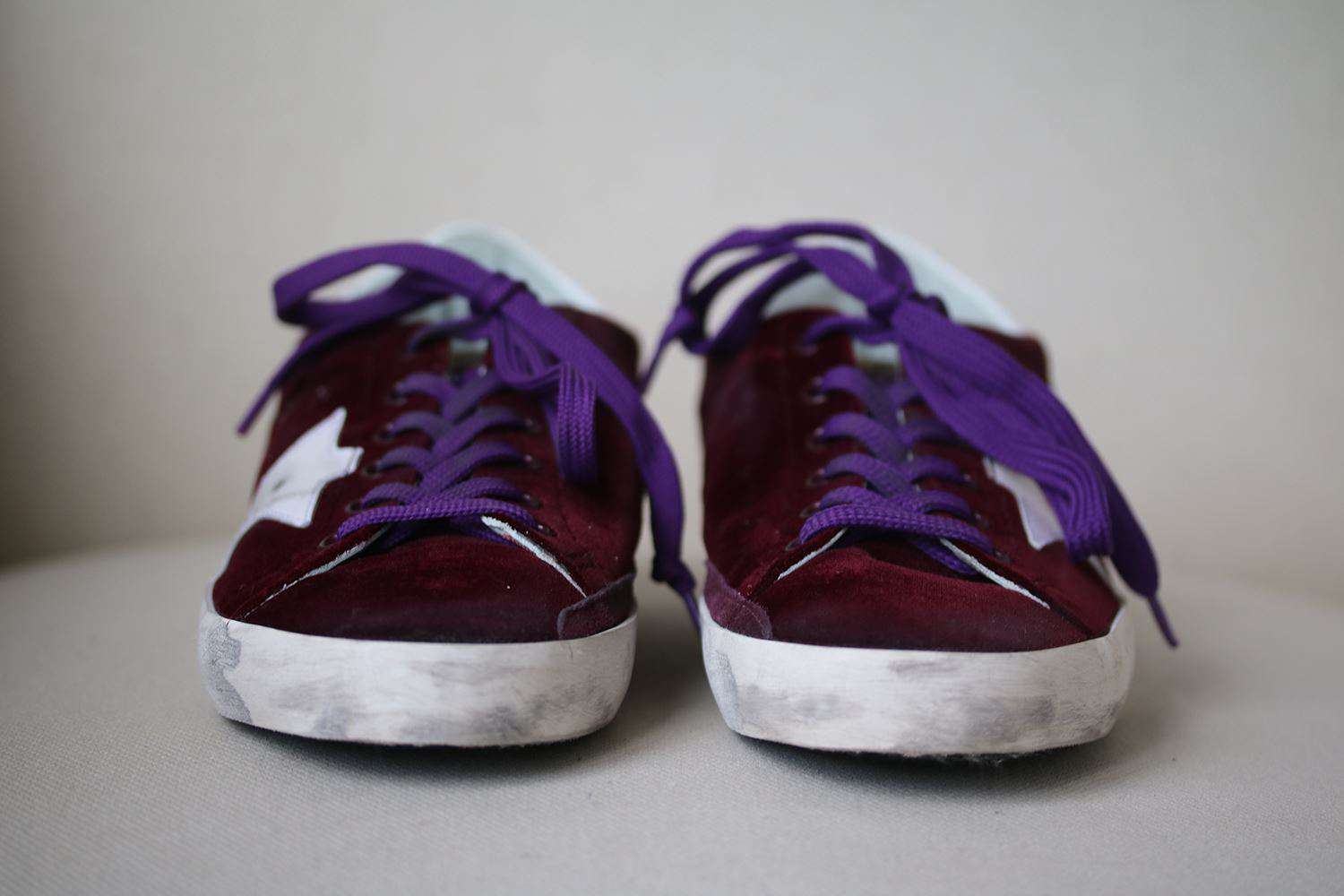 GOLDEN GOOSE DELUXE BRAND SUPERSTAR VELVET DISTRESSED SNEAKERS EU 38 UK 5 US 8 - Image 4