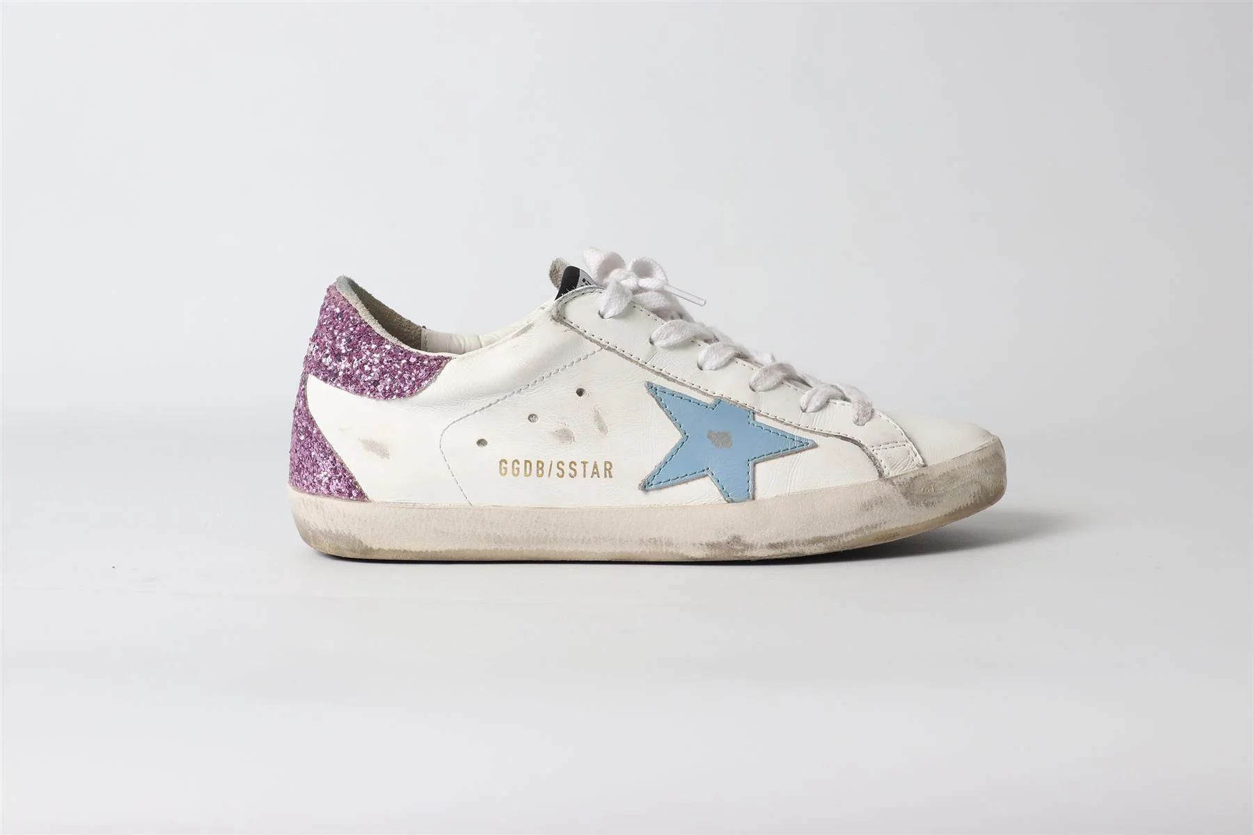 GOLDEN GOOSE DELUXE BRAND WHITE SUPER STAR LEATHER SNEAKERS EU 38 - Image 2