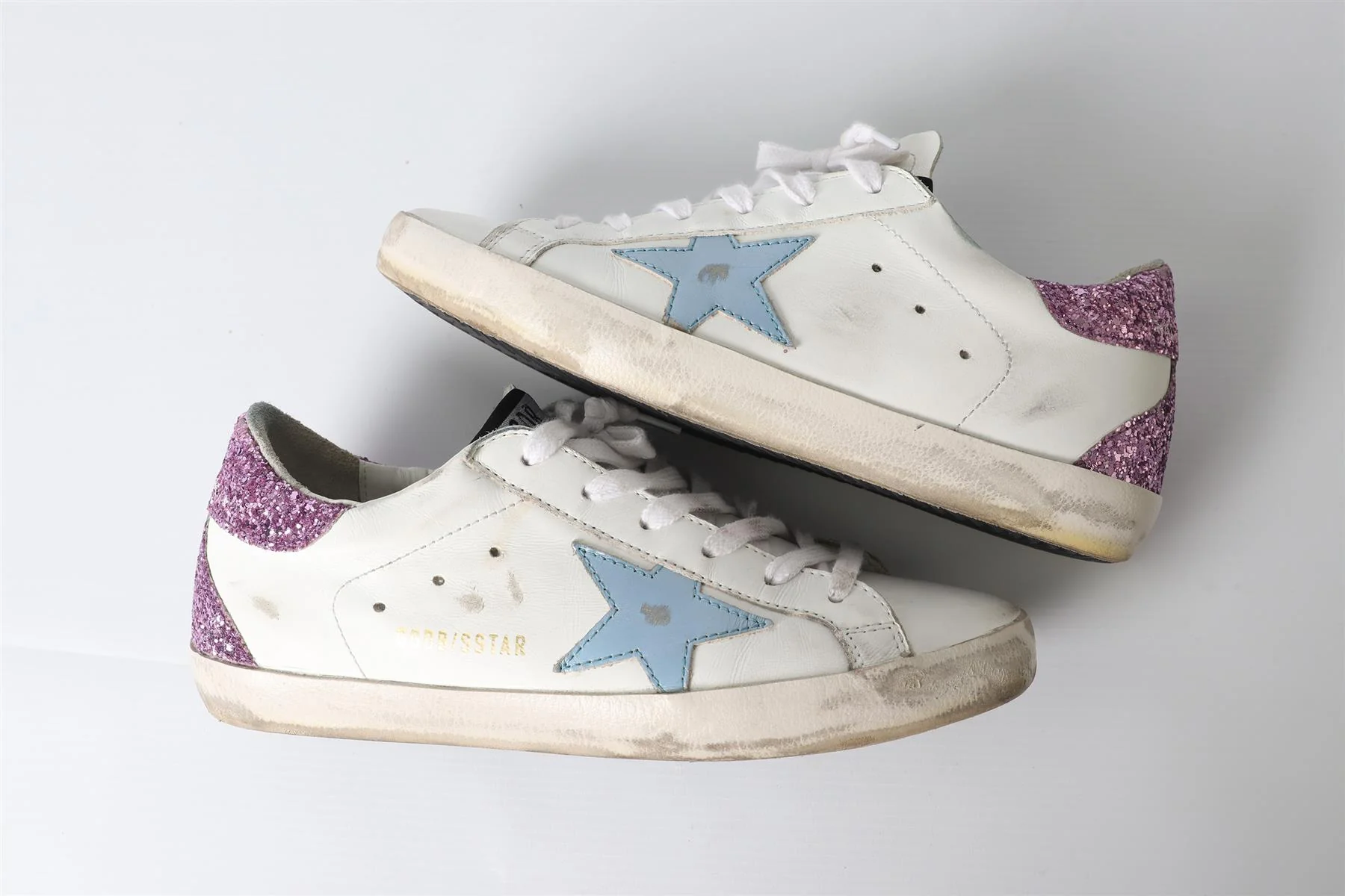 GOLDEN GOOSE DELUXE BRAND WHITE SUPER STAR LEATHER SNEAKERS EU 38 - Image 6