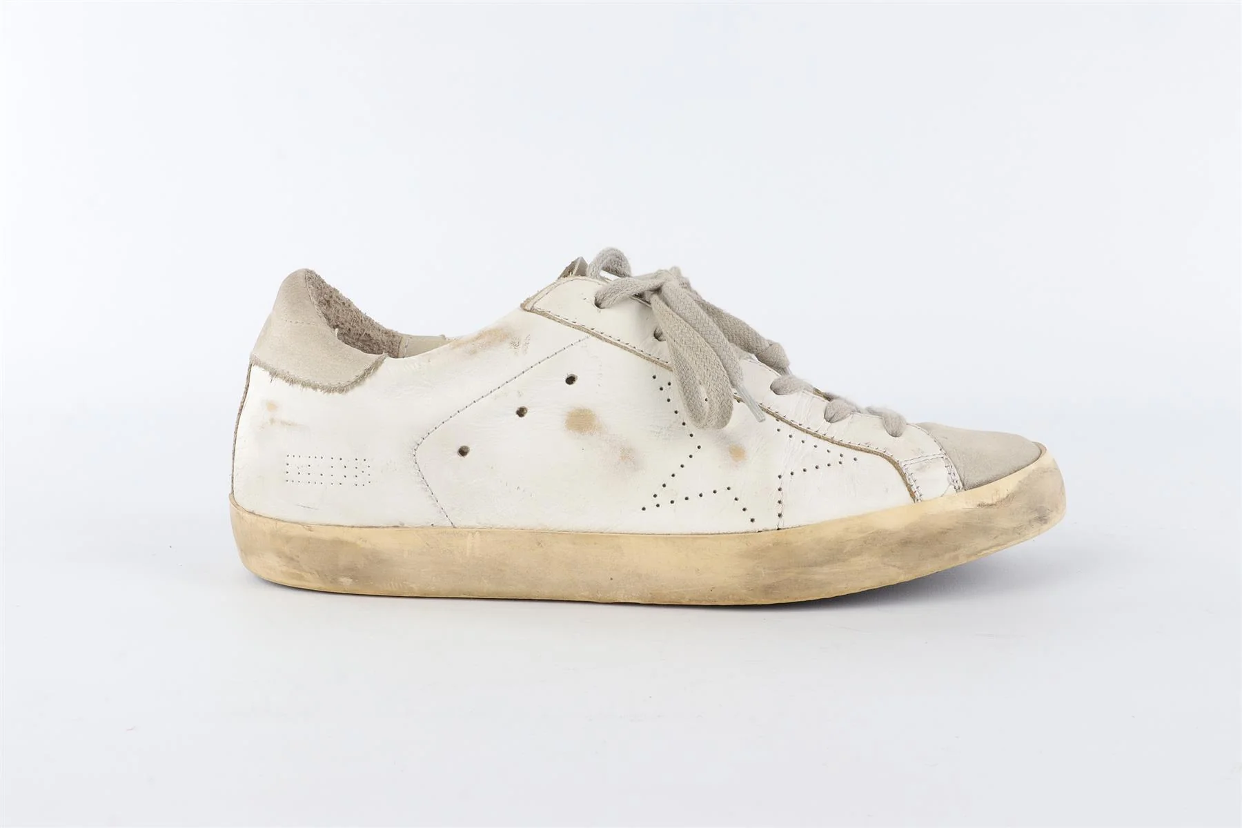 GOLDEN GOOSE DELUXE BRAND WHITE SUPERSTAR LEATHER SNEAKERS EU 39 UK 6 US 9 - Image 2