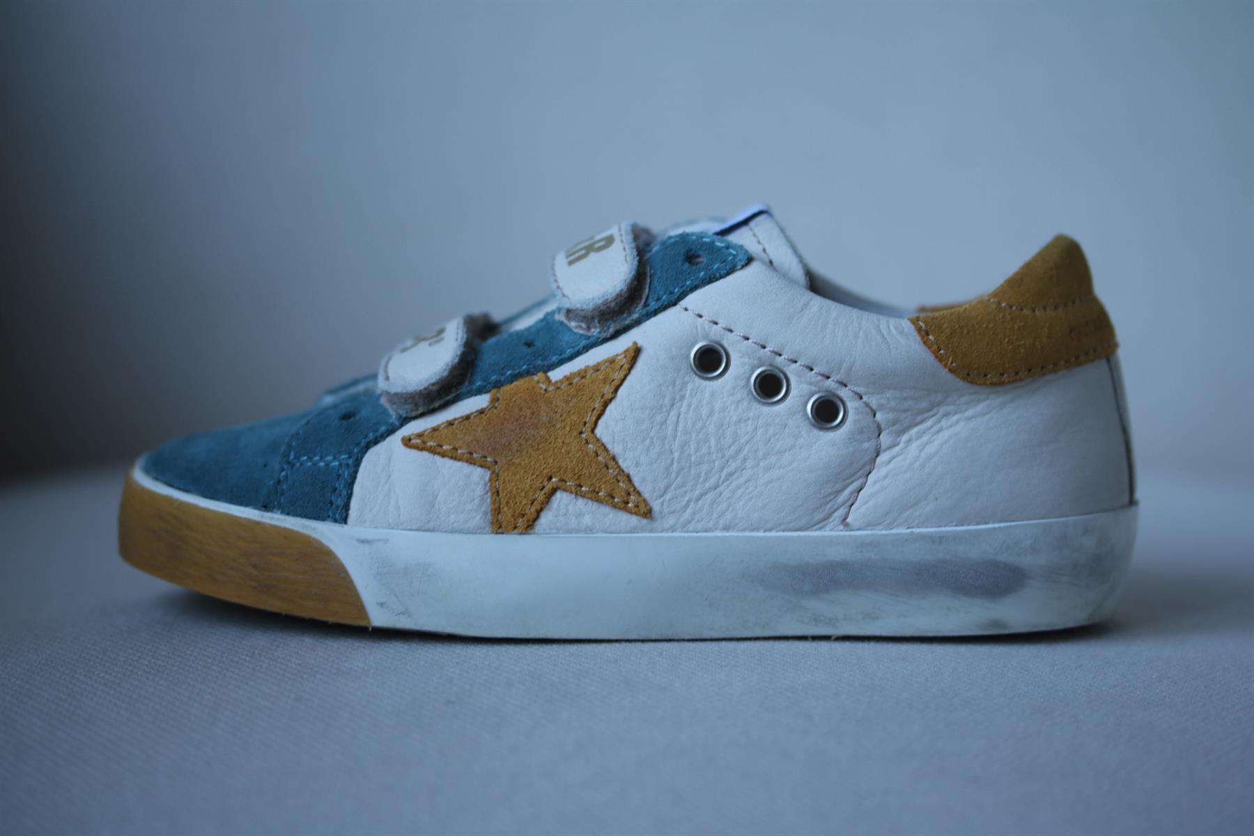 GOLDEN GOOSE FOR BONPOINT KIDS UNISEX OLD SCHOOL SUEDE SNEAKERS EU 27 UK 9 - Image 2