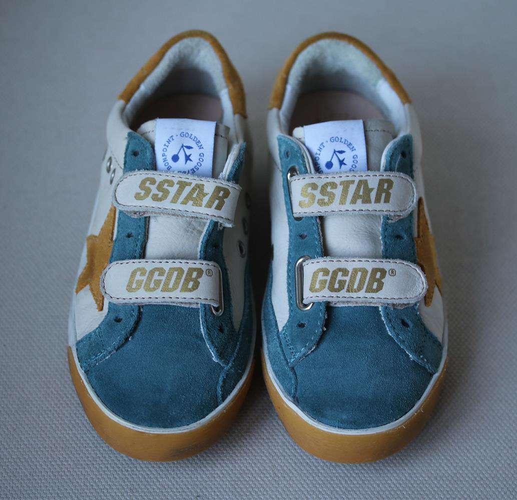 GOLDEN GOOSE FOR BONPOINT KIDS UNISEX OLD SCHOOL SUEDE SNEAKERS EU 27 UK 9 - Image 3