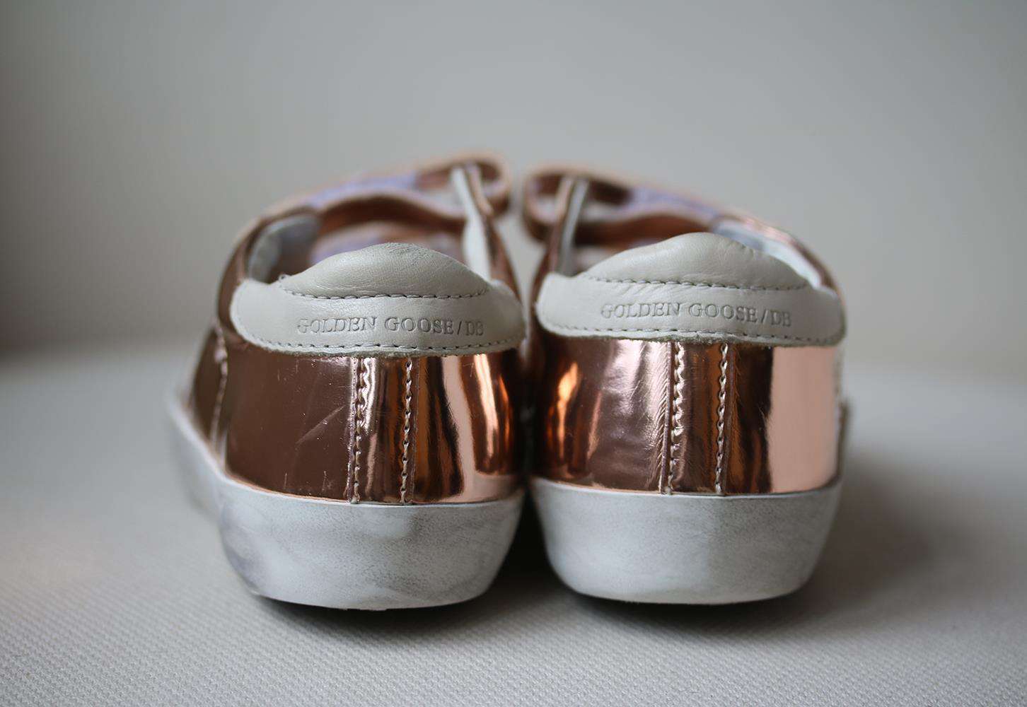 GOLDEN GOOSE FOR BONPOINT LTD EDITION KIDS METALLIC SNEAKERS EU 27 UK 9 - Image 3