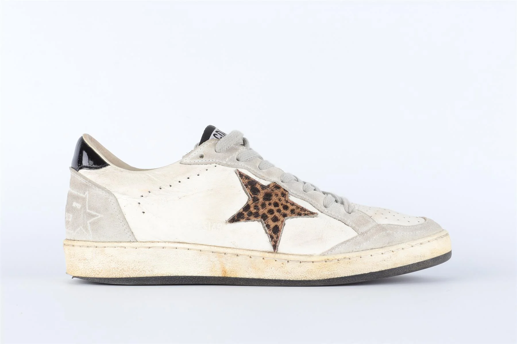 GOLDEN GOOSE WHITE SUPER STAR LEATHER SNEAKERS EU 40 UK 7 US 10 - Image 2