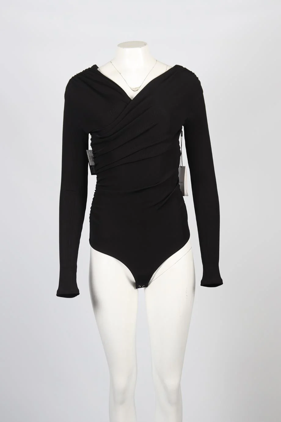 GOLDSIGN ONE SHOULDER JERSEY BODYSUIT SMALL - Image 2