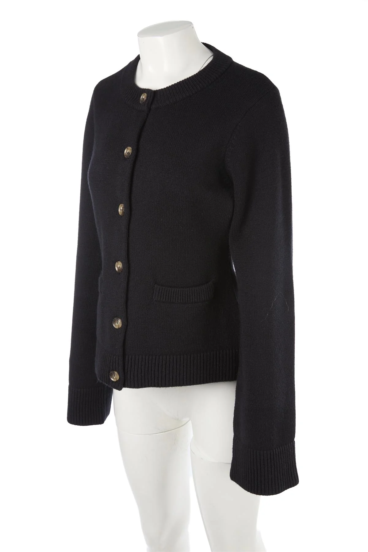 GOOD AMERICA BLACK KNIT CARDIGAN MEDIUM - Image 3