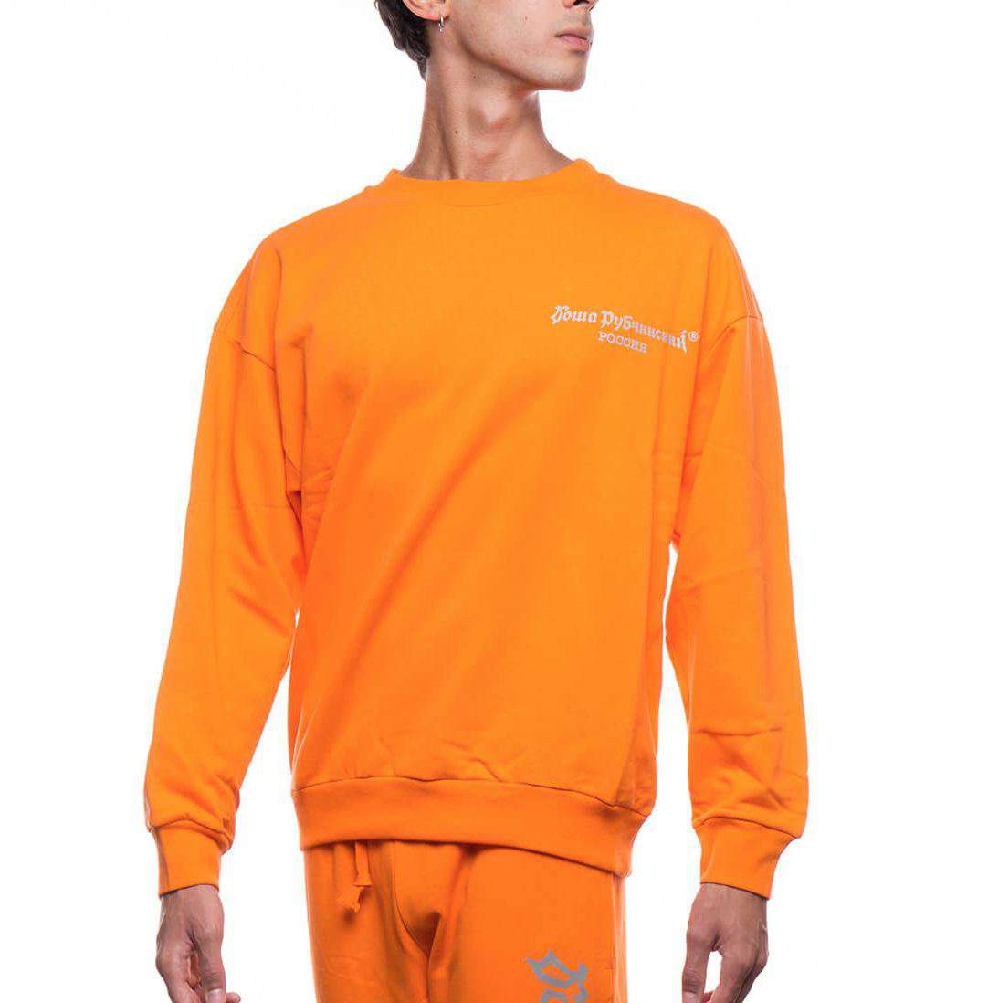 GOSHA RUBCHINSKIY EMBROIDERED LOGO SWEATER LARGE - Image 2